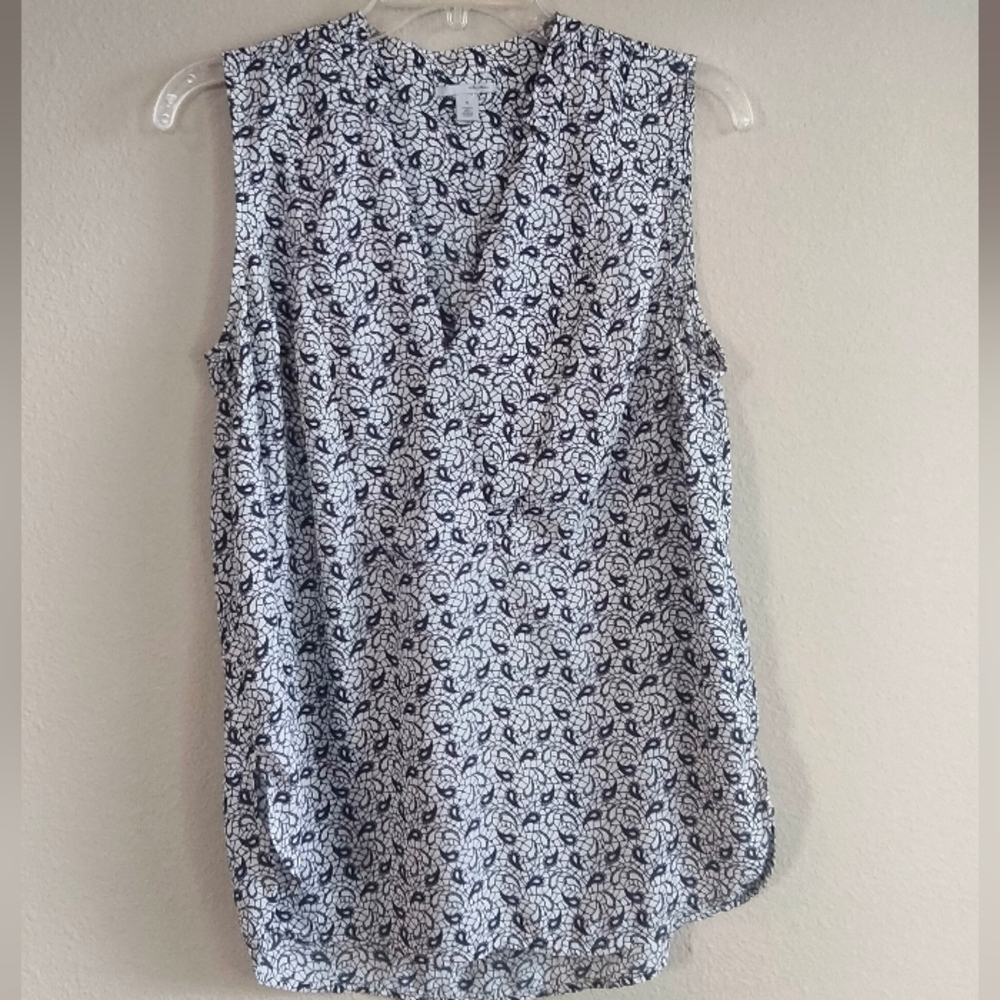 Halogen size medium Paisley blouse grey